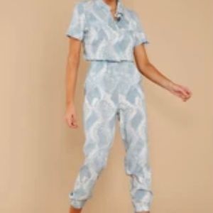 NWOT Snake print Jumpsuit